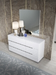 Picture of Gloss White Dresser and Mirror