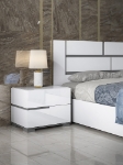 Picture of 5Pc Gloss White Bedroom Set
