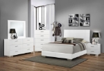 Picture of 35" 5-drawer Bedroom Chest White High Gloss