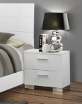 Picture of 5-piece Full Bedroom Set White High Gloss