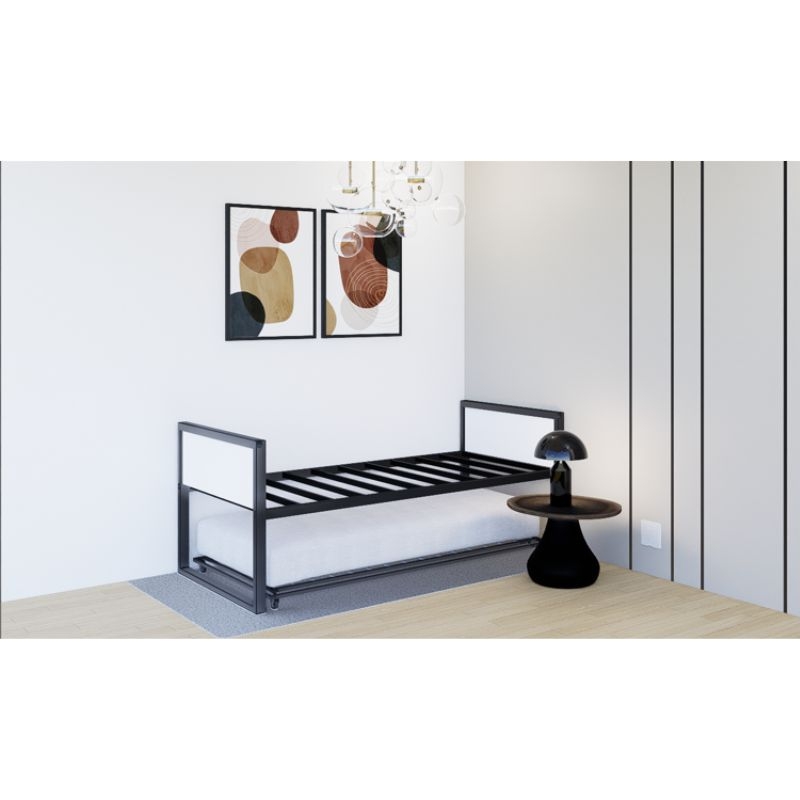 Picture of White wood 33" and 39" Bed