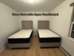 Picture of Beige Nova Bed with Apex Headboard