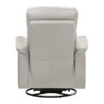 Picture of Silver Genuine Leather Swivel Glider Reclining Chair