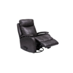Picture of Ryegate Gray Genuine Leather Swivel Glider Recliner