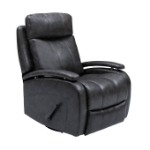 Picture of Ryegate Gray Genuine Leather Swivel Glider Recliner