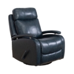 Picture of Ryegate Sapphire Blue Genuine Leather Swivel Glider Recliner