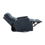 Picture of Navy Blue Genuine Leather Barone Swivel Glider Recliner