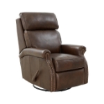 Picture of Genuine Leather Swivel Glider Recliner