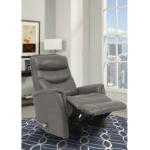 Picture of Dark Grey Genuine Leather Swivel Glider Recliner