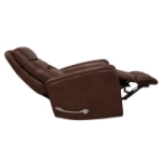 Picture of Brown Genuine Leather Swivel Glider Recliner