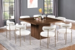Picture of 24" Black Finish Solid Wood Fluted Base Dining Table