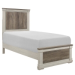 Picture of White Weathered Gray Twin Bed