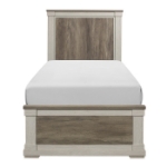 Picture of White Weathered Gray Twin Bed
