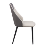 Picture of Grey faux leather upholstery 2-Tone Side Chair