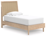 Picture of Wood Finish Twin Panel Bed