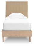 Picture of Wood Finish Twin Panel Bed