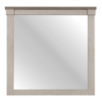 Picture of White Gray Dresser and Mirror