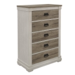 Picture of White Gray Chest