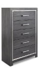 Picture of Gray Five Drawer Chest