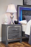 Picture of Gray Two Drawer Night Stand