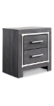 Picture of Gray Two Drawer Night Stand