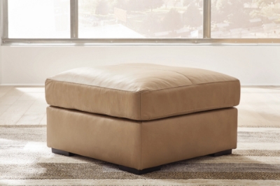 Show details for Genuine leather Ottoman Picture of Genuine leather Ottoman