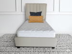 Picture of 48" and 54" Light beige velvet Bed