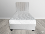Picture of 48" and 54" Light beige velvet Bed
