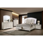 Picture of Solid Wood White Night Stand