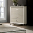 Picture of 30 1/8"W x 43 1/2"H White Solid Wood Chest