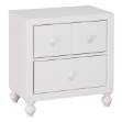 Picture of Wood White 2 drawers Night Stand