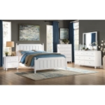Picture of Wood White 2 drawers Night Stand