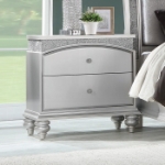 Picture of Platinum Finish Wood Nightstand