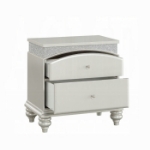 Picture of Platinum Finish Wood Nightstand