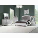 Picture of Platinum Finish Wood Nightstand