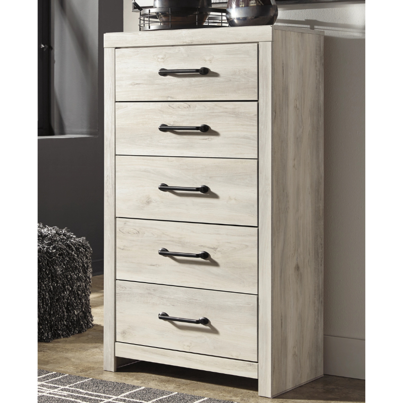Picture of Whitewash Five Drawer Chest