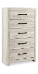 Picture of Whitewash Five Drawer Chest
