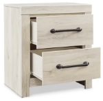 Picture of Whitewash Two Drawer Night Stand
