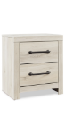 Picture of Whitewash Two Drawer Night Stand