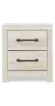 Picture of Whitewash Two Drawer Night Stand