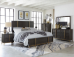 Picture of 44" or 54" Rich dark brown solid wood bed
