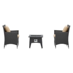 Picture of 3 Piece Set Outdoor Patio with Fire Pit