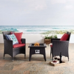 Picture of 3 Piece Set Outdoor Patio with Fire Pit