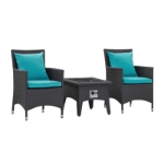 Picture of 3 Piece Set Outdoor Patio with Fire Pit