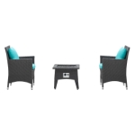 Picture of 3 Piece Set Outdoor Patio with Fire Pit