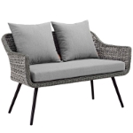 Picture of Outdoor patio Gray loveseat