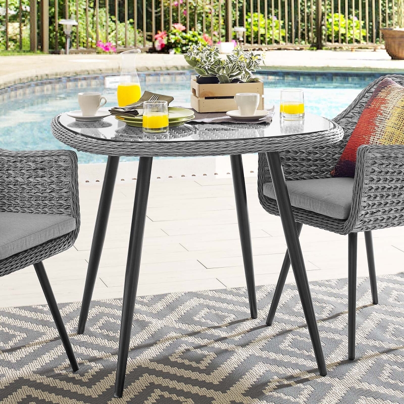 Picture of 36" Outdoor patio Gray Dining Table