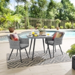 Picture of Outdoor Gray Outdoor 3 Piece and 5 Piece Dining Set