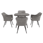 Picture of Outdoor Gray Outdoor 3 Piece and 5 Piece Dining Set