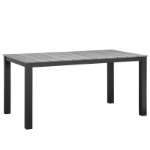 Picture of Outdoor Patio Dining Set in White Light Gray